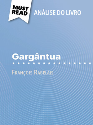 cover image of Gargântua de François Rabelais (Análise do livro)
